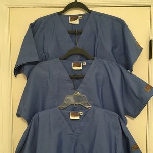 3 - Scrub Zone Light Blue Scrubs Unisex Size Small